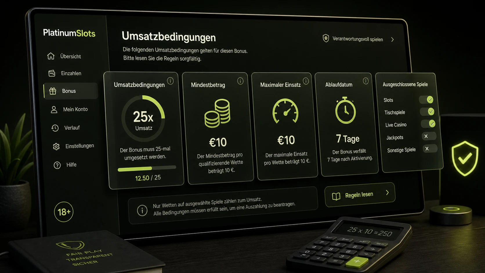Umsatzbedingungen verstehen